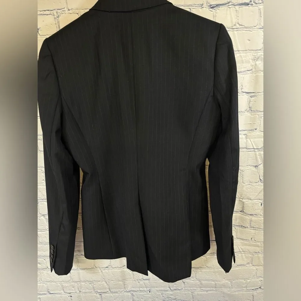 J. Crew 1035 Super 120's Pinstriped Businesscore Minimalist Preppy Blazer 6